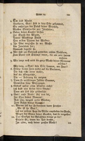 121-142, Der achtzigste Psalm. - Der neunzigste Psalm.