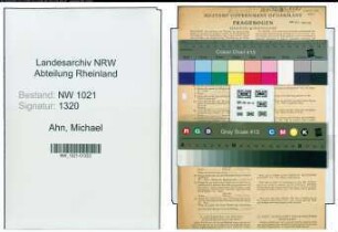 Entnazifizierung Michael Ahn , geb. 25.10.1881 (Formermeister)