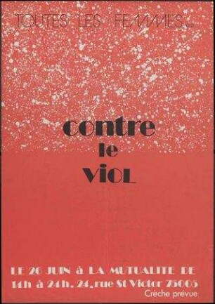Toutes les femmes ... Contre le viol