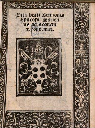 Vita beati Bennonis Episcopi Misnensis : ad Leonem X. pont. max.