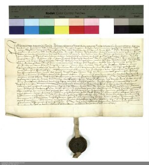 Revers Friedrichs von Obernitz zu Tausa bezüglich der Belehnung mit Gütern in Breitensee und in Milz durch Wilhelm [Hartmann von Klauer zu Wohra], Abt von Fulda