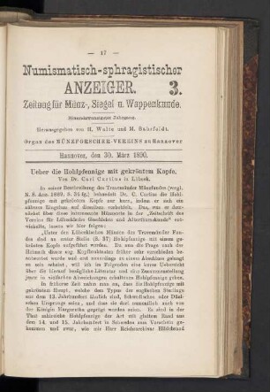 3. 30. März 1890