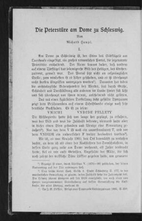 Die Peterstüre am Dome zu Schleswig.
