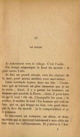 IV Le soleil