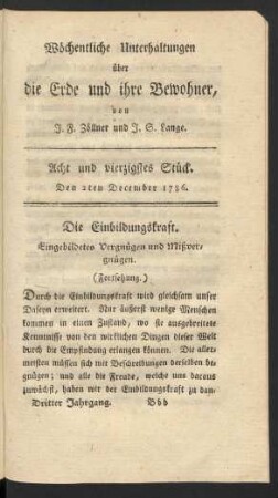 Acht und vierzigstes Stück