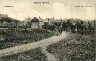 Deutsche Soldaten auf der Straße nach Soissons