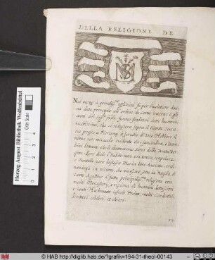 DELLA RELIGIONE DE [PADRI SERVI DI STA. MARIA].