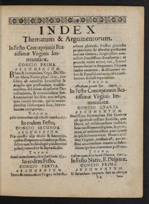 Index Thematum & Argumentorum.