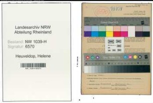 Entnazifizierung Helene Heuveldop , geb. 17.06.1900 (Fuersorgerin)