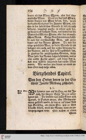 Vierzehendes Capitel