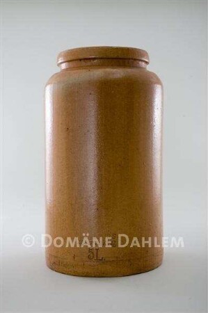 Steinzeugkrug "Conserven"