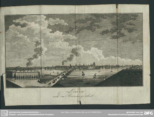 London nach dem Panorama gezeichnet