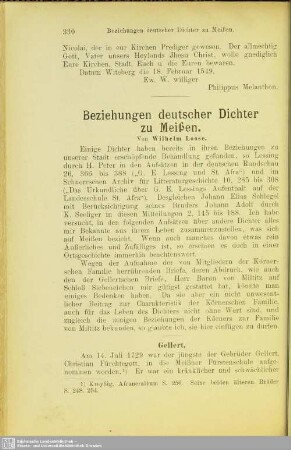 Beziehungen deutscher Dichter zu Meißen