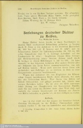 Beziehungen deutscher Dichter zu Meißen