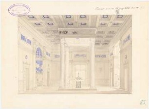 Brunnensaal: Perspektivische Ansicht