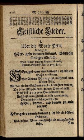 Geistliche Lieder.