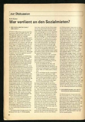 Wer verdient an den Sozialmieten?