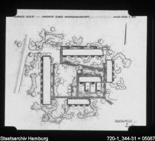 Plan Horner Geest, Innenhof einer Wohngemeinschaft