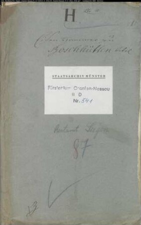 Verpachtung-, Betriebs- und Bauangelegenheiten des herrschaftlichen Eisenhammers zu Buschhütten