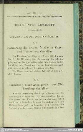 Dreyzehnter Abschnitt. Verwendung des dritten Gliedes