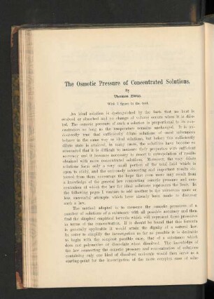 The Osmotic Pressure of Concentrated Solutions