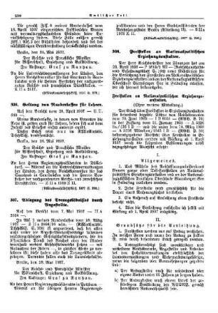 Freistellen an Nationalpolitischen Erziehungsanstalten : [Allgemeine Verwaltungssachen] ; [Für das Reich] ; [Amtliche Erlasse] ; [Amtlicher Teil]