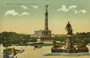 Berlin. Siegessäule. Bismarckdenkmal.