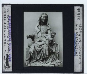 unbekannt (15. Jh.), Sitzende Madonna (Stuttgart, unidentifiziert)