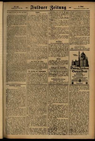 Zweite Ausgabe vom Samstag, den 08. Juli 1916.
