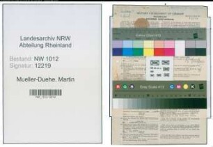 Entnazifizierung Martin Mueller-Duehe , geb. 09.10.1914 (Landwirt)