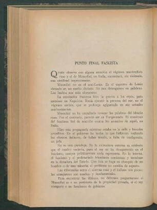 Punto final fascista
