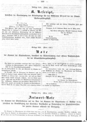 Beilagen zu Protokoll, 129. Sitzung