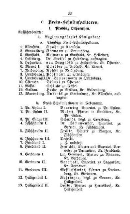 Kreis-Schulinspektoren