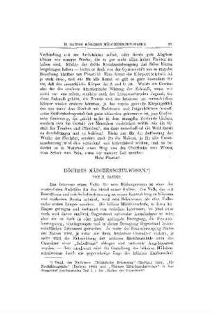 Höheres Mädchenschulwesen