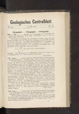 15. Juli 1903. No. 14.