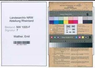 Entnazifizierung Emil Walther , geb. 19.09.1895 (Bankdirektor)