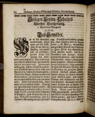 Heiligen Perlen-Schatzes Vierdte Vertheilung