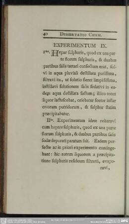 Experimentum IX