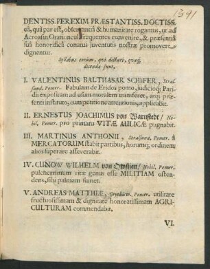 Syllabus eorum, qui dicturi