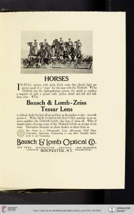 Bausch & Lomb Optical Co. [Bausch & Lomb-Zeiss Tessar Lens]