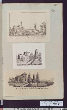Das Denkmal der vierzehn vor Braunschweig erschossenen Schillschen Krieger und das neben der Stätte ihres Todes zu stiftende Invaliden Haus