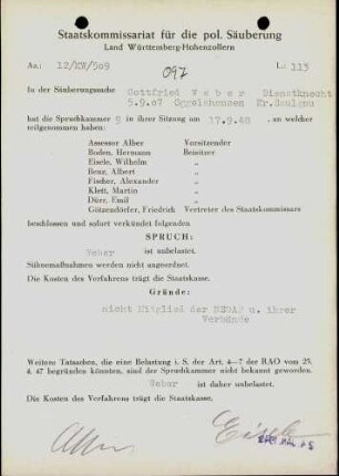 Weber, Gottfried