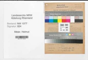 Entnazifizierung Helmut Meier , geb. 25.08.1920 (Bahnpolizist)