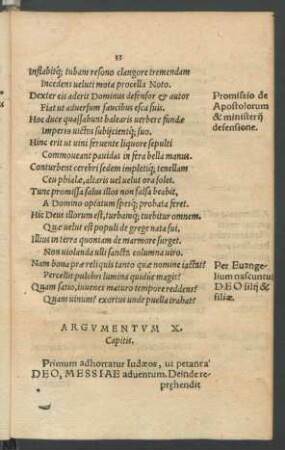 Argumentum X. Capitis.