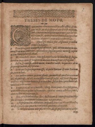 Theses De Motu.