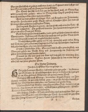 Die Ander Zeittung. Jm thon Hilff Gott das mir gelinge/ [et]c.