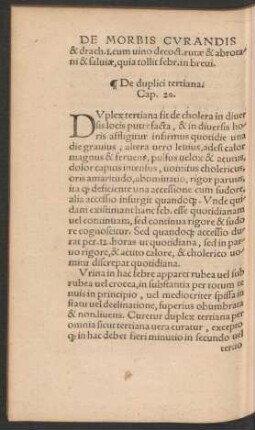 De duplici tertiana. Cap. 20.