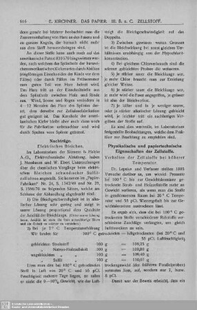 Physikalische und papiertechnische Eigenschaften der Zellstoffe
