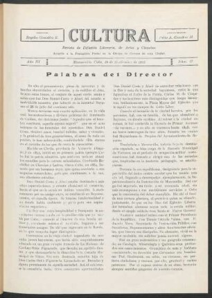 Palabras del Director