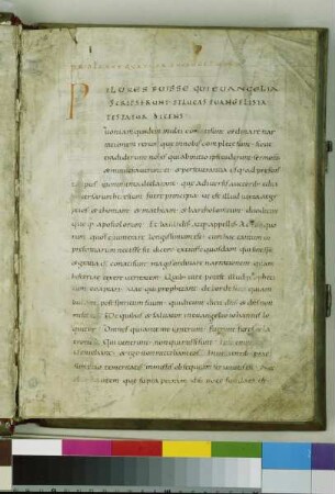Sogenanntes Kleines Bernwardevangeliar — Prolog, Folio fol. 1r